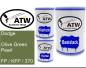 Preview: Dodge, Olive Green Pearl, FP / KFP / 370: 500ml Lackdose + 500ml Klarlack + 250ml Härter - Set, von ATW Autoteile West.